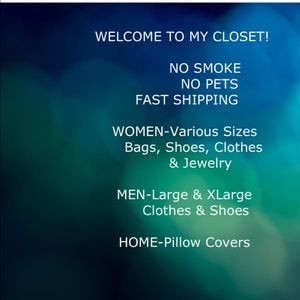 No smoking, no pets, sale, bags, petites